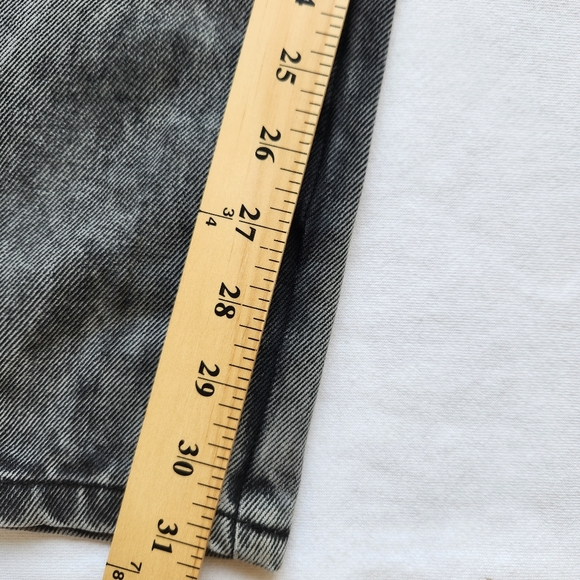 Hot Topic Black Star Grommet Wide Leg Denim Pants Jeans Grunge Goth Punk Size 7 - Picture 16 of 17